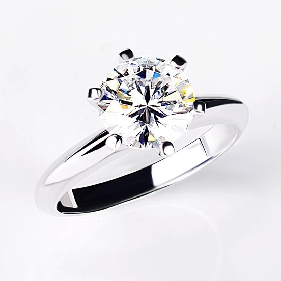 T家经典皇冠六爪钻戒18k白铂金50分一2克拉IGI人工培育钻石戒指女,珠宝/钻石/翡翠,合成（处理）钻石手饰,淘宝优惠券,粉丝福利购,淘宝优惠卷