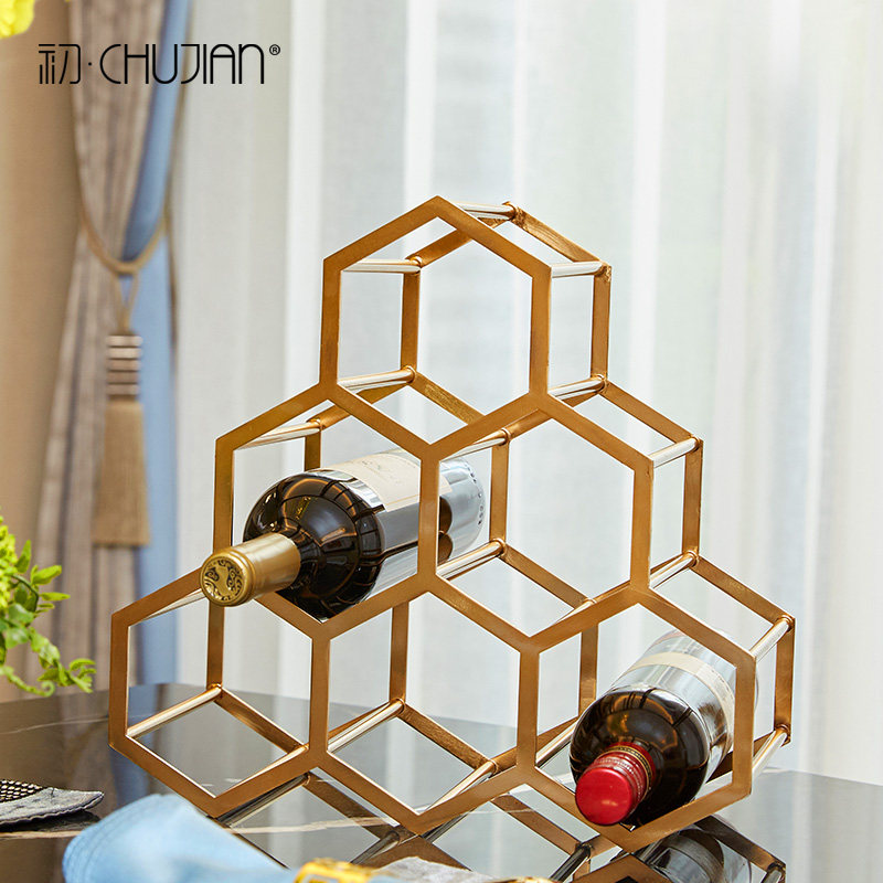 Metal Wine rack Entrance a living room Wine cabinet Study ornament Decoration European style Neoclassical Open House Arts and Craftsin the Home accessories , 摆件类, 桌面摆件 category - from Buy2taobao.com to provide professional Taobao agent buy service