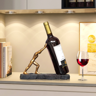 红酒架子架托摆件轻奢高档洋酒柜创意客厅玄关电视柜家居软装饰品