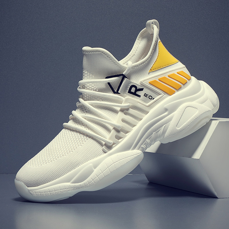 男士大码流行夏季透气防臭厚底增高网面跑步运动休闲中邦男鞋子款