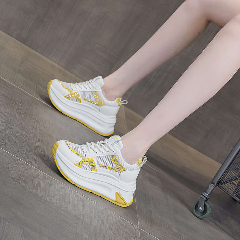 厚底8透网小白鞋女2025新款单网休闲时尚轻便百搭小香风运动老爹,女鞋,时尚休闲鞋,淘宝优惠券,粉丝福利购,淘宝优惠卷
