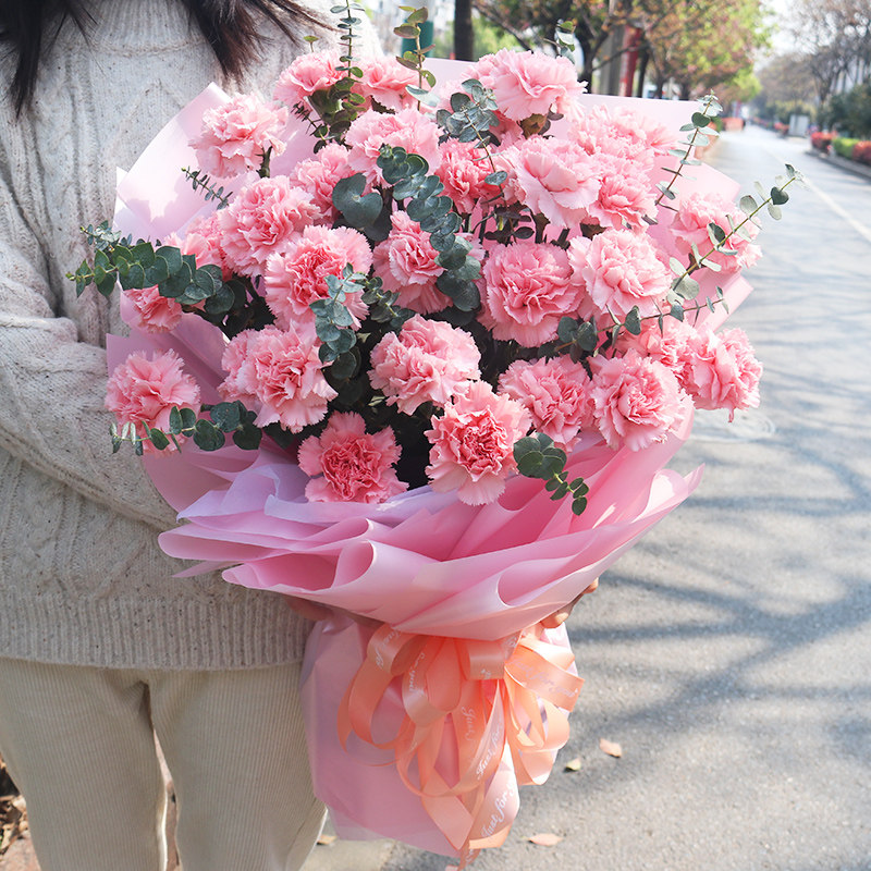 上海康乃馨送花混搭花束妇女教师