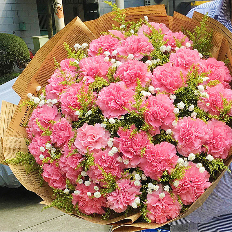 母亲节百合康乃馨鲜花速递同城花店湖北荆州市公安县江陵县松滋市
