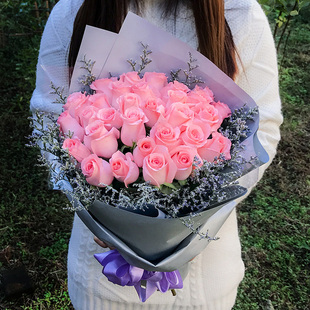 秦皇岛鲜花速递同城红玫瑰花束礼盒海港山海关卢龙抚宁生日送花店