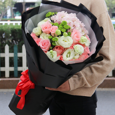 无锡绣球混搭教师节生日玫瑰花束