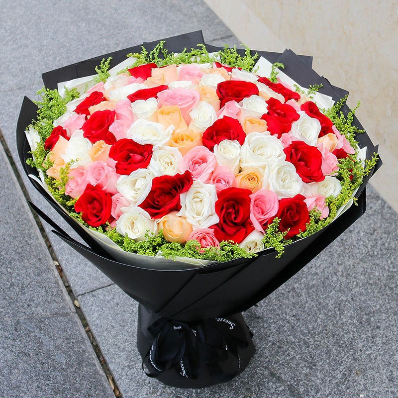 柳州鲜花速递红玫瑰花束礼盒南宁桂林玉林永州来宾同城生日送花店