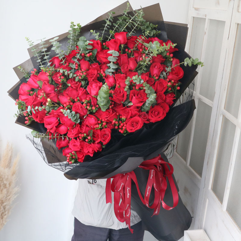 33朵天津同城求婚红玫瑰送女友