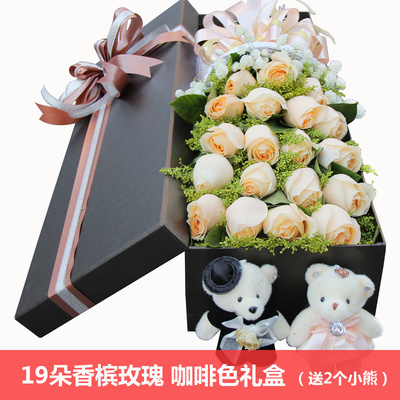 鲜花生日速递同城玫瑰