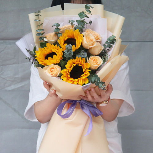 教师节佛山肇庆江门东莞玫瑰花束