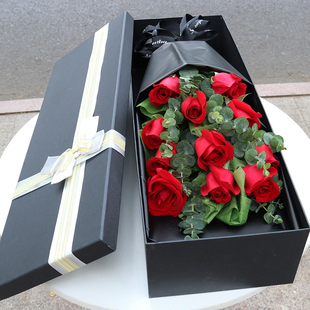 泰安鲜花同城速递红玫瑰花束礼盒泰山岱岳宁阳东平生日祝福送花店