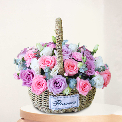 宁波余姚同城开业乔迁手提花篮