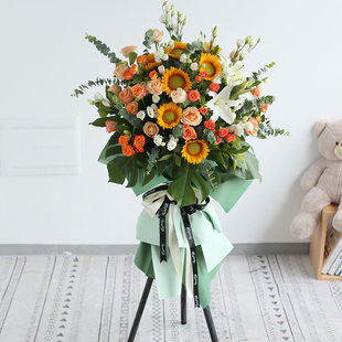 开业花篮同城鲜花速递北京成都上海广州深圳同城花店开张送花上门