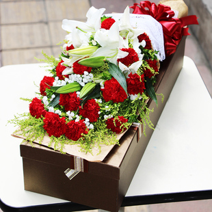 生日全国送花上海鲜花速递同城康乃馨礼盒北京杭州广州合肥花店送