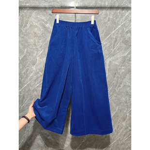 桑蚕丝弯刀裤女2025秋冬新款今年流行爆款加厚保暖匹马棉镰刀裤子