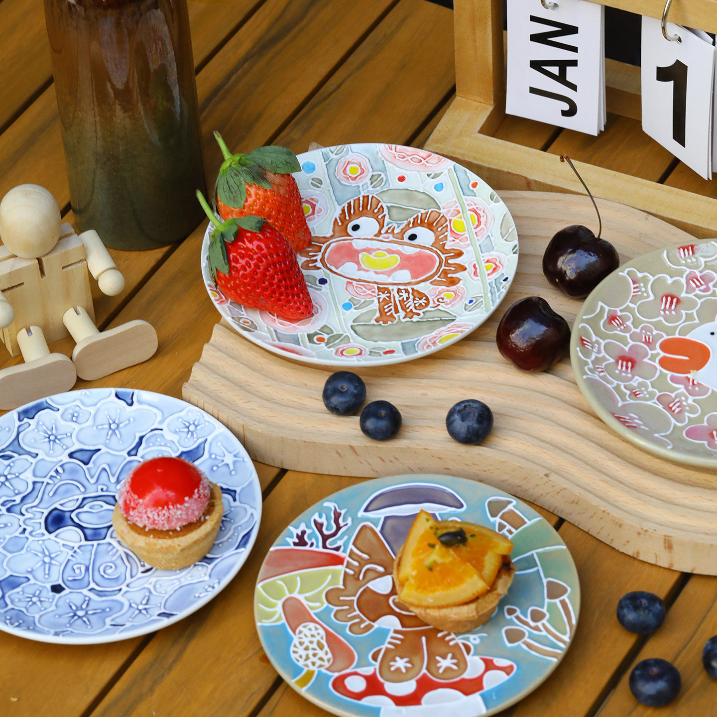 云南非遗文创招财瓦猫纯手工定制陶瓷高端盘子摆件节日礼物伴手礼,家居饰品,桌面摆件,淘宝优惠券,粉丝福利购,淘宝优惠卷