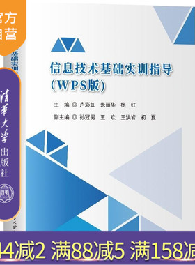 【官方正版新书】信息技术基础实训指导(WPS版) 卢彩虹 朱丽华 杨红 孙冠男 王欢 王洪岩 初夏 清华大学出版社 信