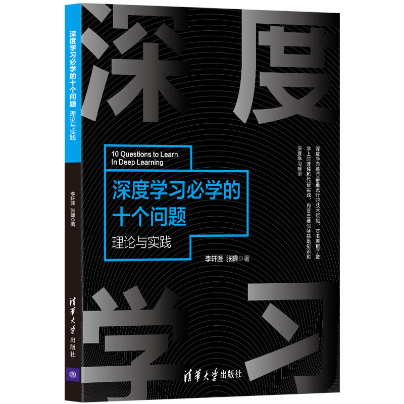 【官方正版】深度学习必学的十个问题——理论与实践李轩涯清华大学出版社人工智能深度学习