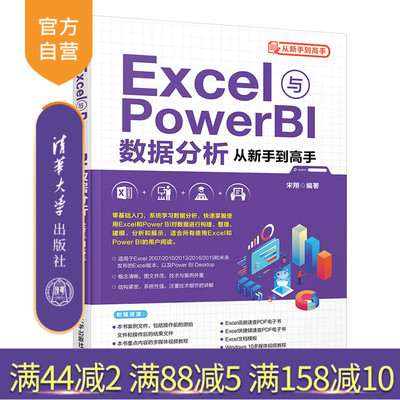 【官方正版】Excel与Power BI数据分析从新手到高手 宋翔 清华大学出版社 计算机办公应用软件教材