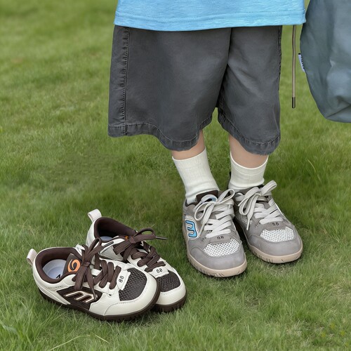 男童网鞋网面透气2026夏季新款儿童运动鞋韩版百搭字母女童休闲鞋