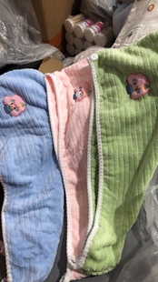 正品 加厚麻花边干发帽送随机微瑕干发帽一个