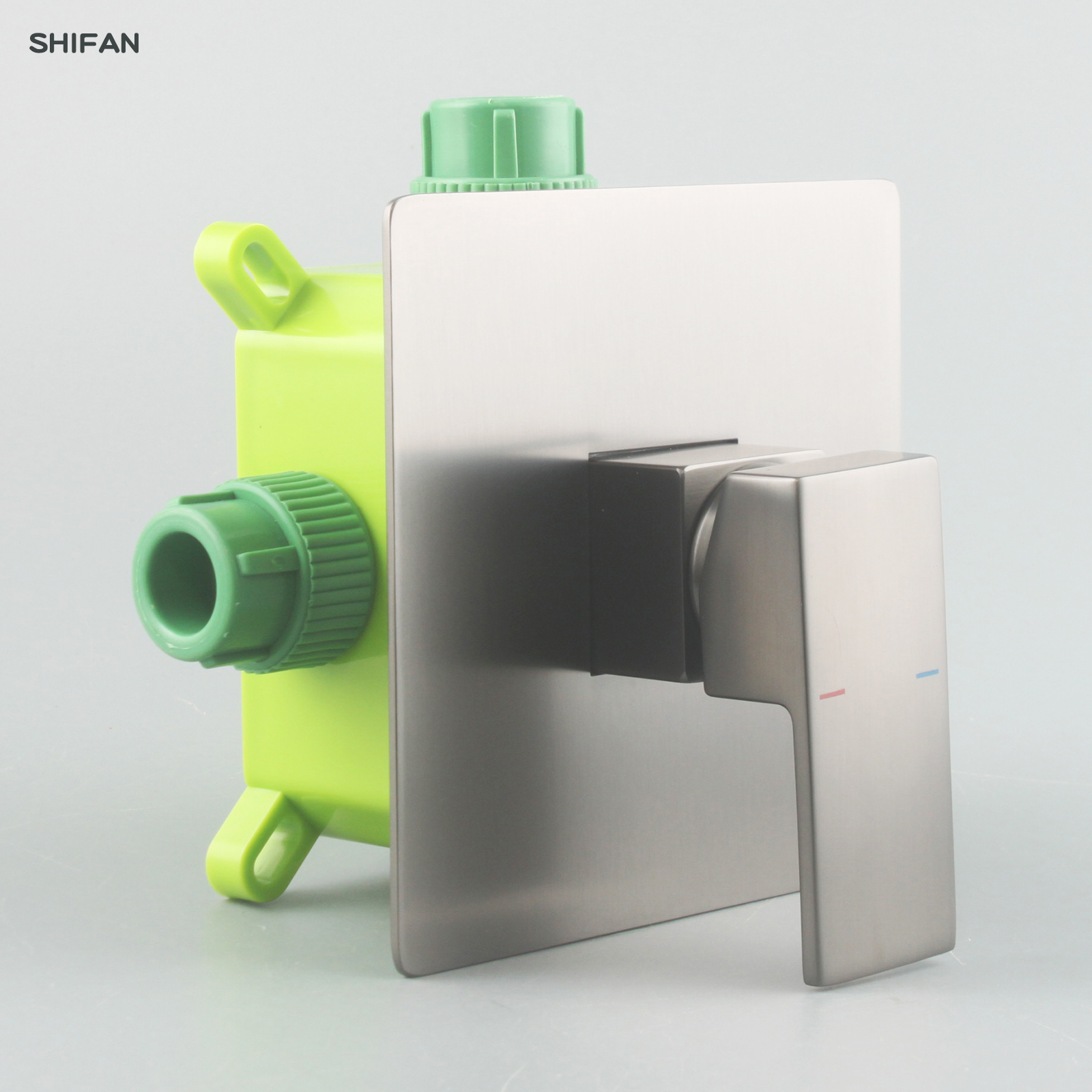 暗装枪灰全铜可拆换预埋淋浴阀