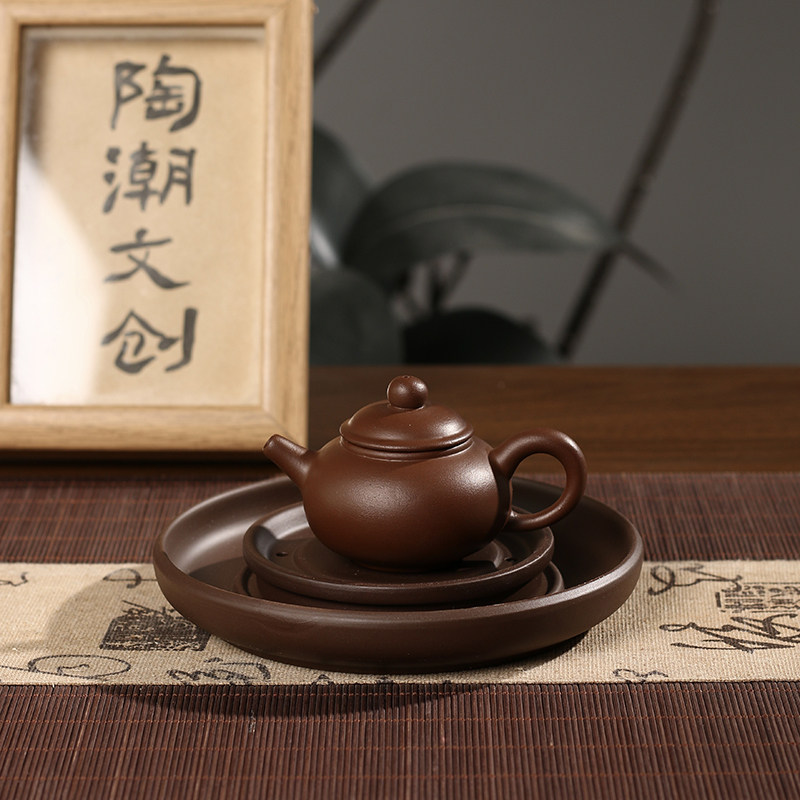 潮州紫砂壶原矿紫泥荣天壶60ml110ml160ml手工功夫茶具泡茶壶