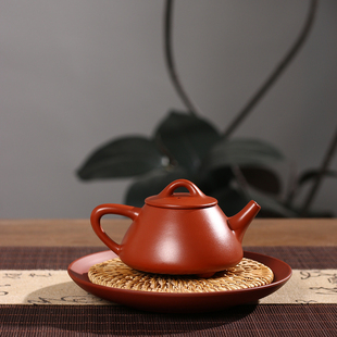 潮州原矿朱泥手拉壶子冶石瓢壶大容量工夫茶壶家用冲茶壶工夫茶器