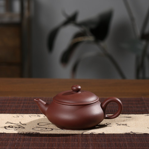 潮州手工紫泥明炉壶手拉壶小容量三杯冲茶壶工夫茶泡茶壶紫砂壶