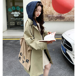 有货2026春季高品质可脱卸帽小个子风衣外套2812P165控238图片