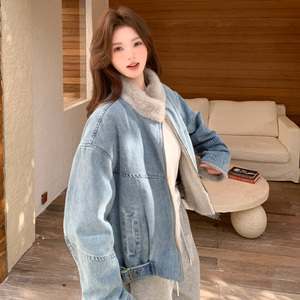 有货新款2025冬季高品质牛仔派克服2990P225控338图片