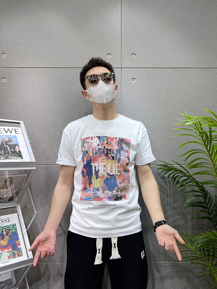 卡通印花短袖t恤男夏季精神小伙半袖棉t潮流体恤衫半截袖纯棉上衣