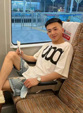 夏季快手网红男士休闲潮牌短袖