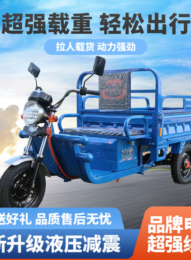 全新国标电动三轮车载重王拉货三轮车快递车新款家用电瓶车农用车