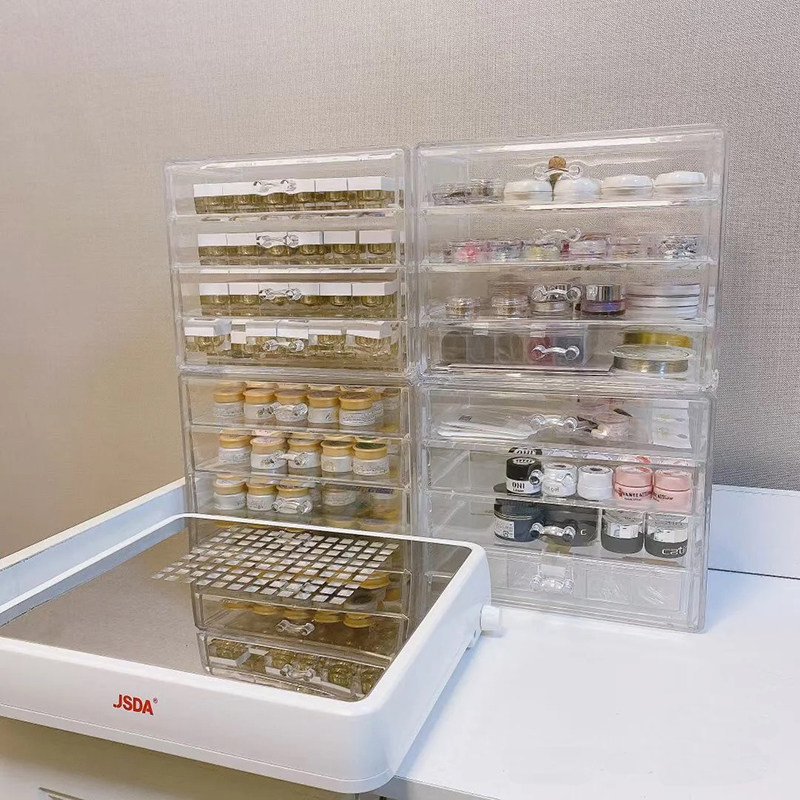 日系多层饰品盒钻盒抽屉盒美甲钻饰品分类桌面工具光疗笔收纳盒子,彩妆/香水/美妆工具,美甲工具,淘宝优惠券,粉丝福利购,淘宝优惠卷