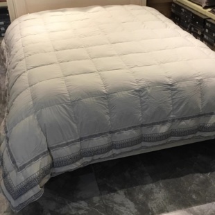 富安家纺2024秋冬款羽绒被伊尔顿A类蓄暖鹅绒被95绒四季冬厚加厚