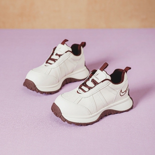 BAFFN 4CM轻暖薄绒里 芭芬25暖冬女团风出街icon红底飒白老爹鞋