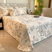 定做加厚全棉床单2.4米纯棉磨毛被单榻榻米2.5x2.7炕单3.2 3.5