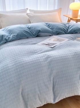 保暖牛奶绒被套定做任意尺寸法兰毛绒珊瑚绒大被罩248x220250x230