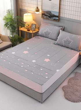 纯棉防水床笠隔尿定制90x190x150x180x200x220薄棕垫套榻榻米床罩