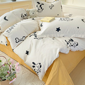 A类定做全棉被罩四件套248定制加大纯棉被套229x230床单床笠1.8m