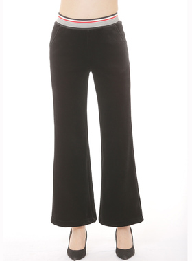 秋冬 专柜正品 欧林雅女士灯芯绒阔腿裤 加厚加绒保暖裤 FK95231