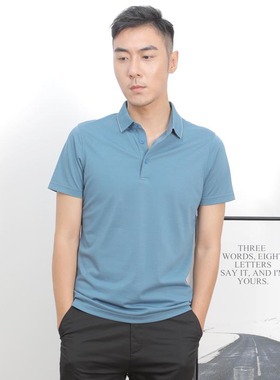 专柜正品欧林雅竹纤维男士短袖休闲上衣衬商务T恤FYT3110