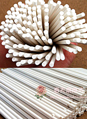 棒棒糖纸棒子纸棒棒棍白色实心纸棒家用包装diy手工自制100支