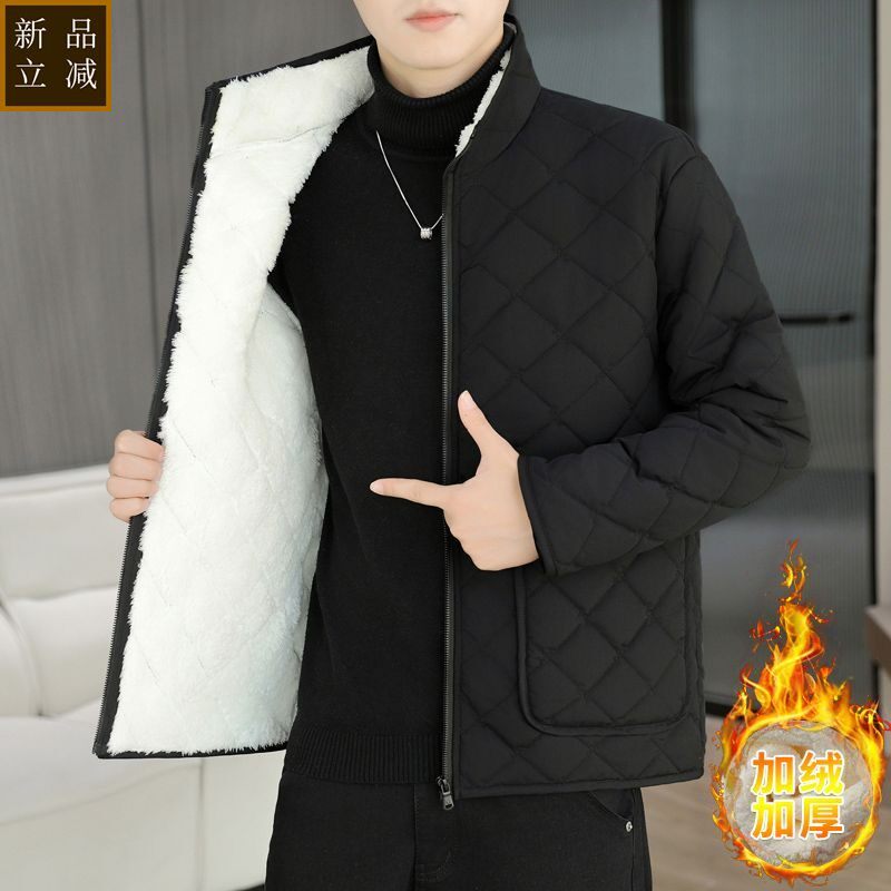 品质冬季新款初中学生内搭加绒加厚棉衣青少年男孩套校服神器棉服
