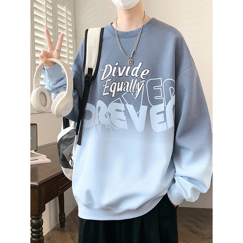 长袖t恤男孩春秋季新款青少年大童初中学生上衣潮流帅气卫衣男装