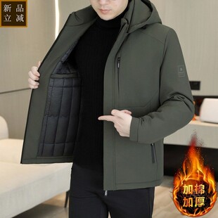 品质棉衣男款冬季2025新款加厚棉服工装潮牌青年连帽外套冬装防寒