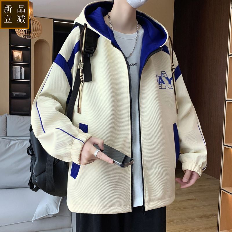 品质青少年学生2026春季新款棒球男孩夹克外套连帽帅气潮流上衣