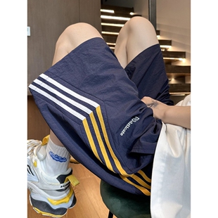 青少年夏季薄款短裤外穿男孩初中生学生休闲中裤大童速干五分裤子