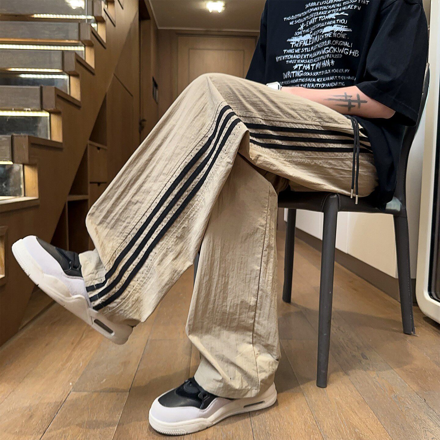 男孩高初中学生青少年运动卫裤大童休闲裤子夏季薄款冰丝速干长裤