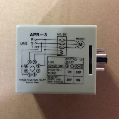 优质CKC型APR-3相序继电器220V逆向断相缺相保护AC380V圆8脚10A